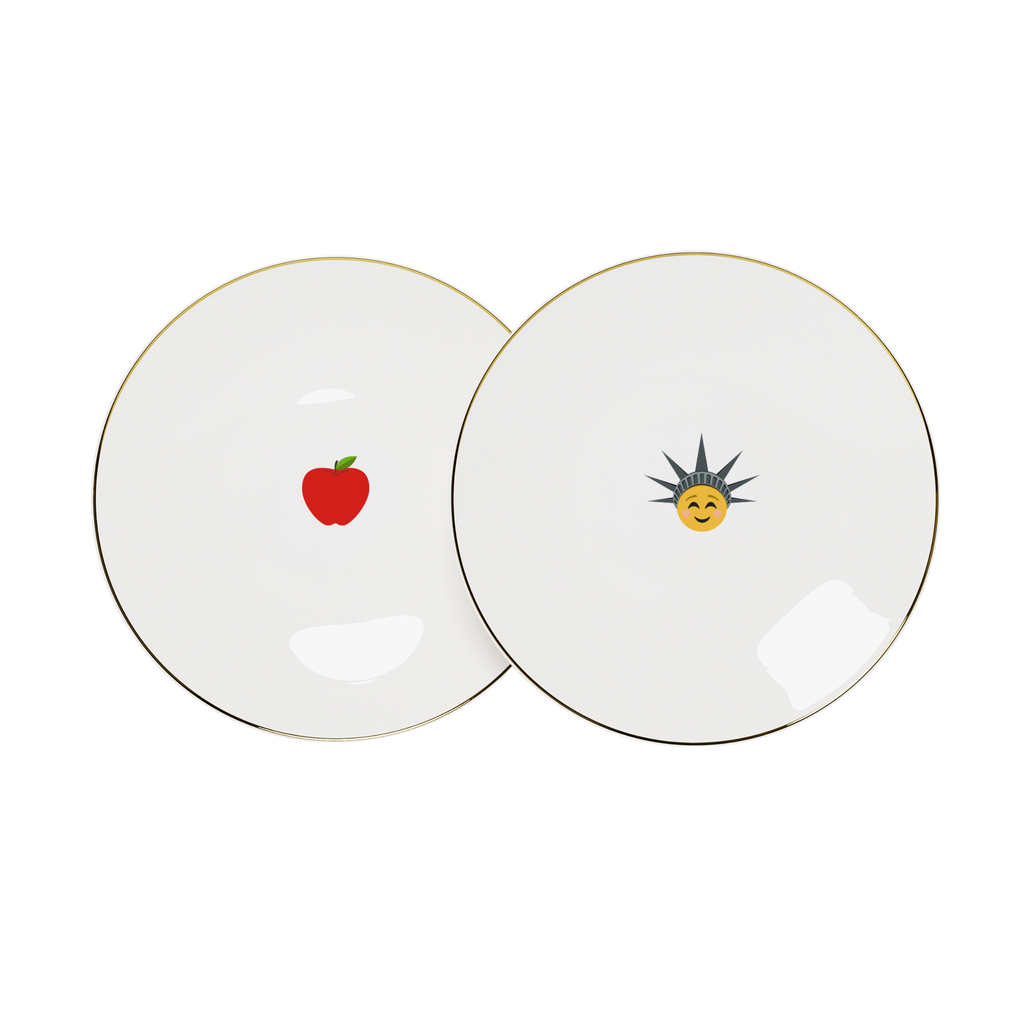 Beefbar New York Emoji Plate Set