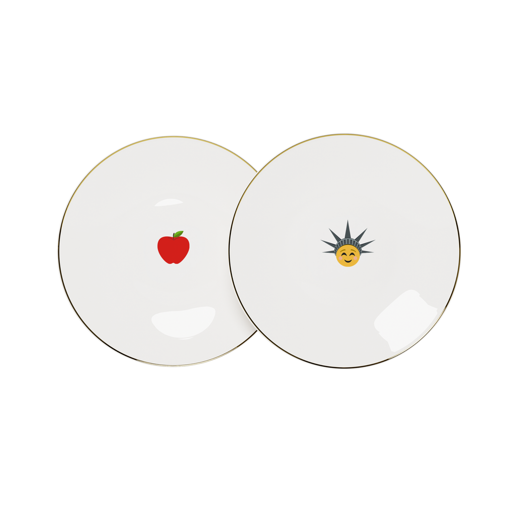 Beefbar New York Emoji Plate Set